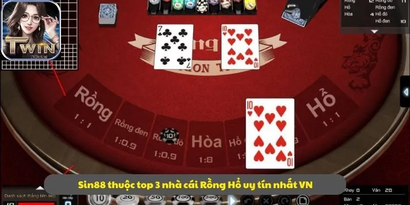 Sin88 thuộc top 3 Cổng Game Rồng Hổ uy tín nhất VN