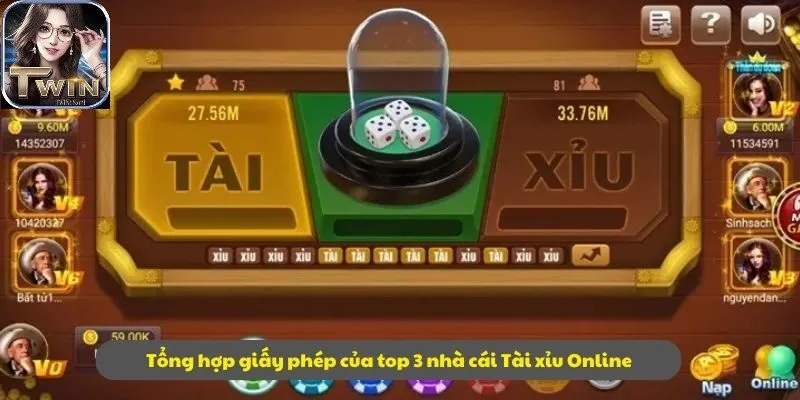 Tổng hợp giấy phép của top 3 Cổng Game Tài xỉu Online